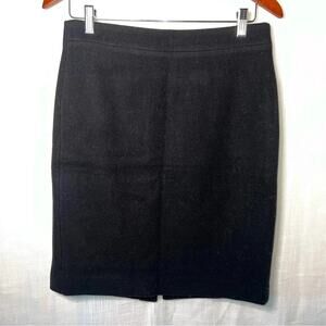 J. Crew Mercantile Back Zip Wool Skirt